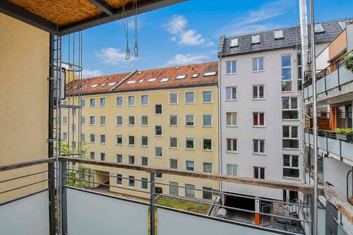 Balkon - 2 Zimmer Etagenwohnung in München