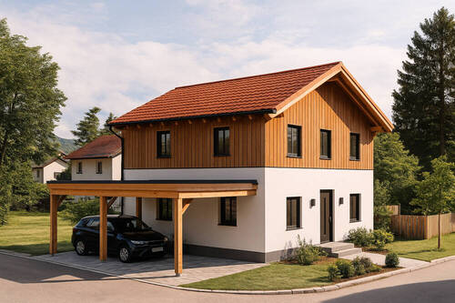 Beispiel_Visualisierung_Neubau(02) - Bauen Sie Ihr Traumhaus direkt in Schliersee - sonniges Baugrundstück in Seenähe!