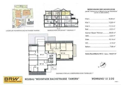 Bild 3 - 4 Zimmer Etagenwohnung in Tawern