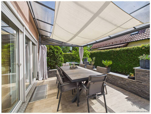 Südterrasse mit Glasdach - 