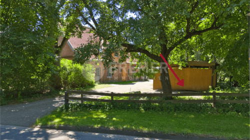 Straßenansicht vor der Rodung - 