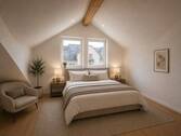 Schlafzimmer - Erstbezug nach Kernsanierung - KfW 55EE- 2 Zimmer, Bad, EBK