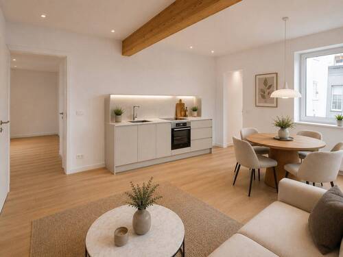 Einbauküche - 2 Zimmer Etagenwohnung zur Miete in Gernsheim