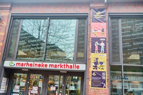 Außenansicht Markthalle - Büro in Berlin zur Miete
