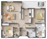 Grundriss-Winkelbungalow-Bungalow-108-Erdgeschoss - 