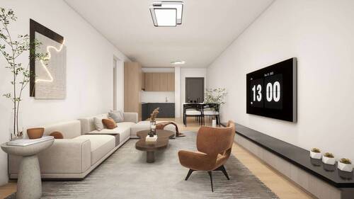 Wohnen/Kochen/Essen (Visualisierung) - 3 Zimmer Etagenwohnung zum Kaufen in Werneuchen