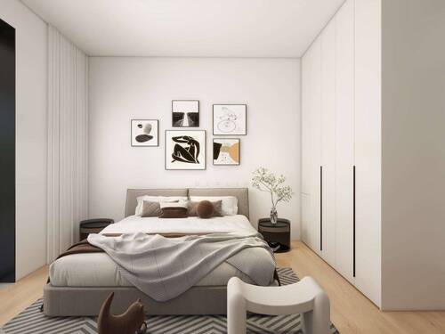 Schlafen (Visualisierung) - Etagenwohnung mit 62,40 m&sup2; in Werneuchen zum Kaufen