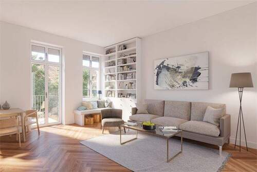 WE 23 animierte Raumperspektiv - 2 Zimmer Etagenwohnung in Berlin