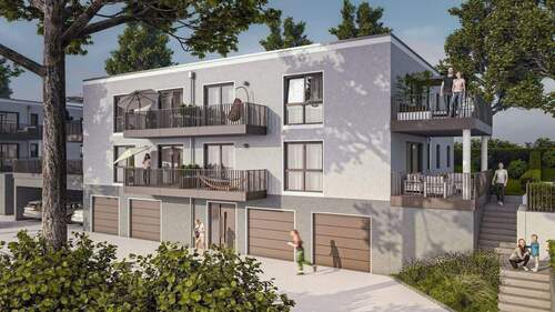 230527_EHR_Nabburg_Exterior_Südost.jpg - Bezugsfertiger Neubau - Eigentumswohnungen in 92507 Nabburg, KfW 40 QNG - NH