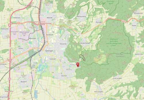 Lage Quelle OpenStreetMap - Etagenwohnung mit 80,00 m&sup2; in Göttingen zum Kaufen