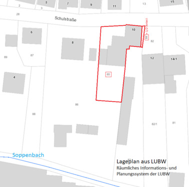 Lageplan - 9 Zimmer Einfamilienhaus zum Kaufen in Langenenslingen