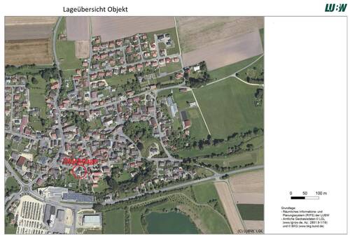 Übersicht Objektlage - 9 Zimmer Einfamilienhaus in Langenenslingen