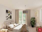 Visualisierung Schlafzimmer - 3 Zimmer Etagenwohnung zum Kaufen in Ingolstadt