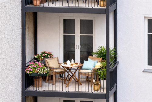 Neuer Hofbalkon - Man lebt nur einmal - am besten hier am Lietzensee