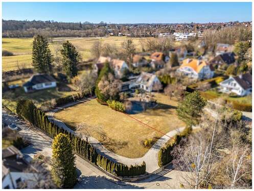 Blick auf das Grundstück - Grundstück in Schondorf am Ammersee