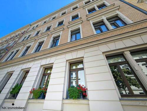 Gebäude (Vorderansicht) - 2 Zimmer Etagenwohnung zum Kaufen in Leipzig