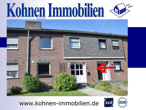 Straßenansicht - Bezugsfreies Reihenmittelhaus mit Garten und Garage in beliebter Wohnlage von 41334 Nettetal