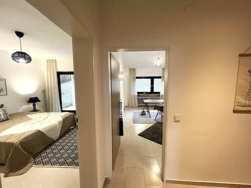 Blick zum Schlaf- und Arbeitszimmer - 