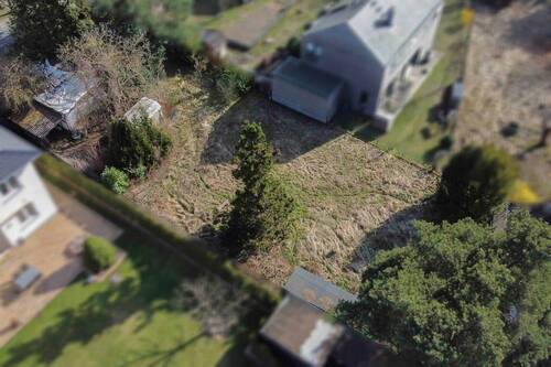 Luftbild hinterer Bereich - Attraktives Baugrundstück in ruhiger Lage von Berlin-Kaulsdorf - hier beginnt Ihr Eigenheimtraum.