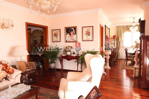 Edler Salon mit Parkett und Stuck - 