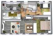 Grundriss - Renovierte 3-Zimmer Wohnung - 295,00&nbsp;EUR Kaltmiete, ca.&nbsp; 59,60&nbsp;m&sup2;&nbsp;Wohnfl&auml;che