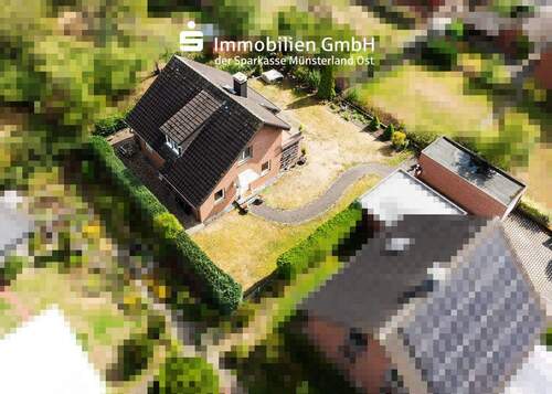 Drohnenansicht - 5 Zimmer Einfamilienhaus in Münster