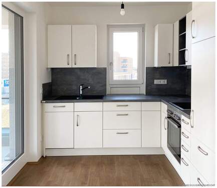 Küche - Etagenwohnung mit 57,10 m&sup2; in München Freiham zur Miete