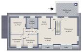 Grundriss Obergeschoss - 4 Zimmer Etagenwohnung in Hamburg