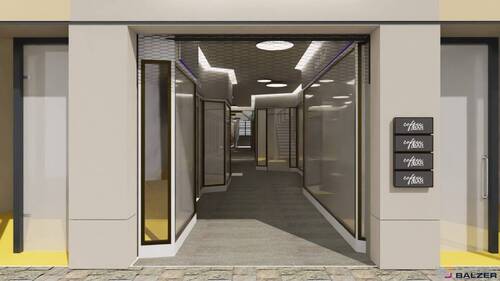 Einladender Eingang - Gewerbeobjekt (Büro, Produktion, Verkauf) in Augsburg