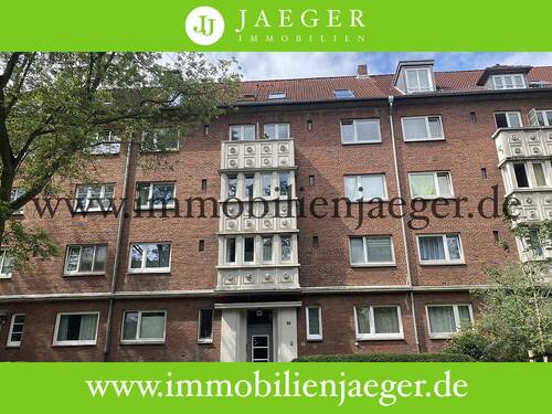 Hausansicht - Horn - Washingtonallee - großzügige Wohnung mit Balkon zum Innenhof - EBK - Eckbadewanne - im 2.OG