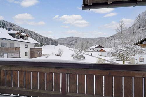 Aussicht Balkon - 2-Zimmer Wohnung mit Ausblick in die Natur