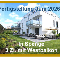 In Spenge: Barrierefreie 3 Zi. Whg. mit Süd-Westbalkon. Ferigstellung ab Juni 2026. - Herford Innenstadt