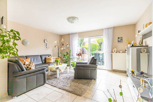 Wohnbereich mit Terrasse - Reihenmittelhaus mit 106,10 m&sup2; in Bergen auf Rügen zum Kaufen