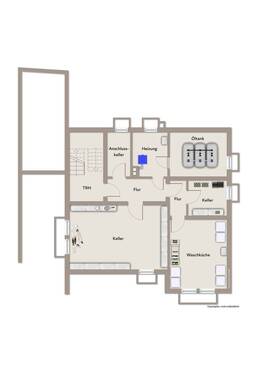 Keller - 8 Zimmer Mehrfamilienhaus, Wohnhaus zum Kaufen in Erlangen