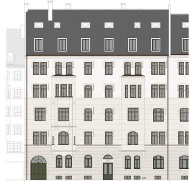 Hausansicht - 4 Zimmer Etagenwohnung zum Kaufen in München