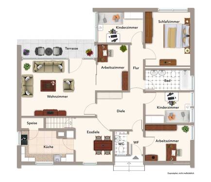 Erdgeschoss - 6 Zimmer Einfamilienhaus in Erlangen