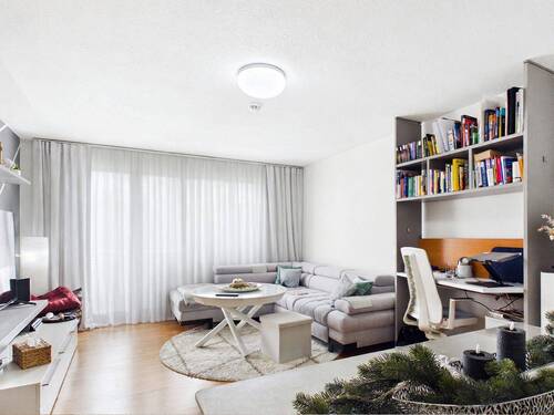 Wohnzimmer - Etagenwohnung mit 66,00 m&sup2; in Gerlingen zum Kaufen