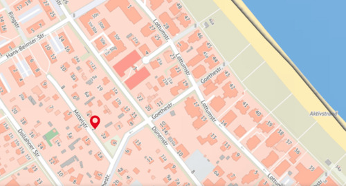 Flurkarte Übersicht - Exzellente Lage nahe dem Ostseestrand: Baugrundstück von 722 m² für ruhiges Wohnen inmitten von Binz