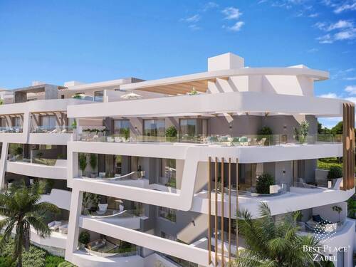 Außenansicht - Neubauwohnung mit 3 Schlafzimmern und 30 m² Terrasse in Guadalmina zu verkaufen