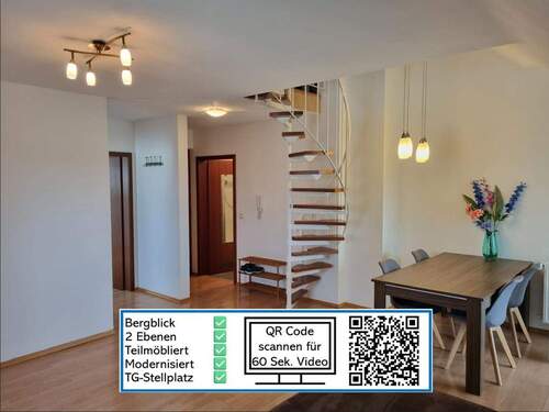 Rundgang durch die Wohnung - Exklusive City-Maisonette - Wohnen mit Stil und Charme - 77 m² Nutzfläche, bezugsfrei ab 01.04.2026