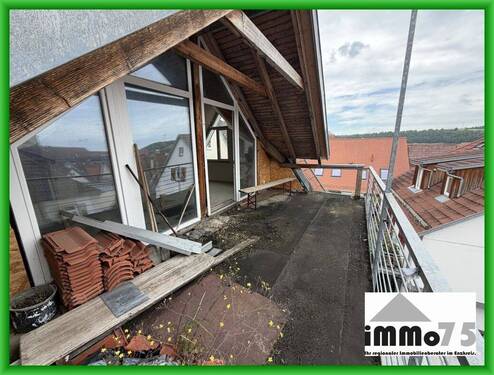 Dachterrasse - 6 Zimmer Mehrfamilienhaus, Wohnhaus zum Kaufen in Vaihingen an der Enz