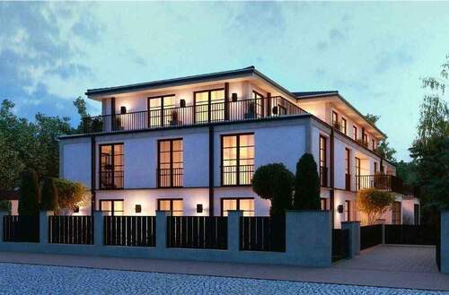 Hausansicht - HERZOGPARK - luxuriöse 2-Zi-Wohnung mit Gartenterrasse, EBK, 2 Bäder, Auto-Lift uvm.