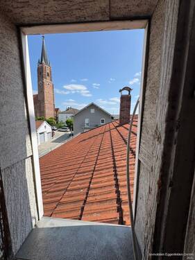 Ausblick auf Kirchturm - 4 Zimmer Einfamilienhaus zur Miete in Eggenfelden