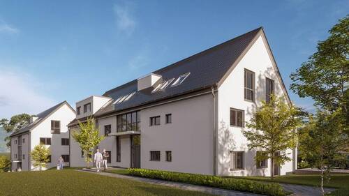 3D_Haus_A_B_Eingang - 4 Zimmer Etagenwohnung zum Kaufen in Holzgerlingen