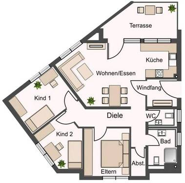 EG, Wohnung 1 - 