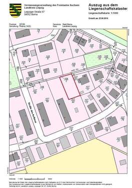 Flurkarte Grundstücksteilung 1 - 