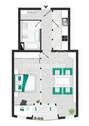 Grundriss_abgeschlossene Küche (1) - 6 Zimmer Etagenwohnung zum Kaufen in Leipzig / Connewitz