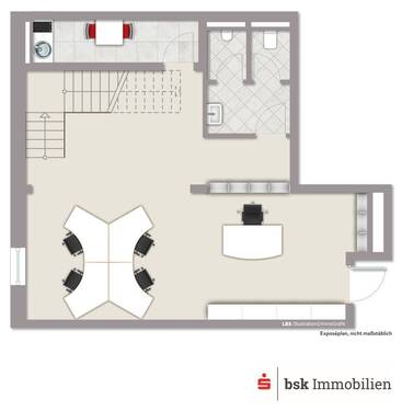 Gewerbeeinheit 2 möbliert UG - 