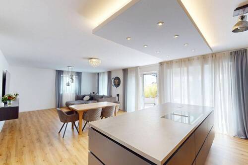 Wohnzimmer - 5 Zimmer Doppelhaushälfte in Allersberg