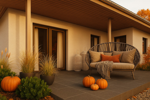 Terrasse - 5 Zimmer Bungalow in Groß Stieten